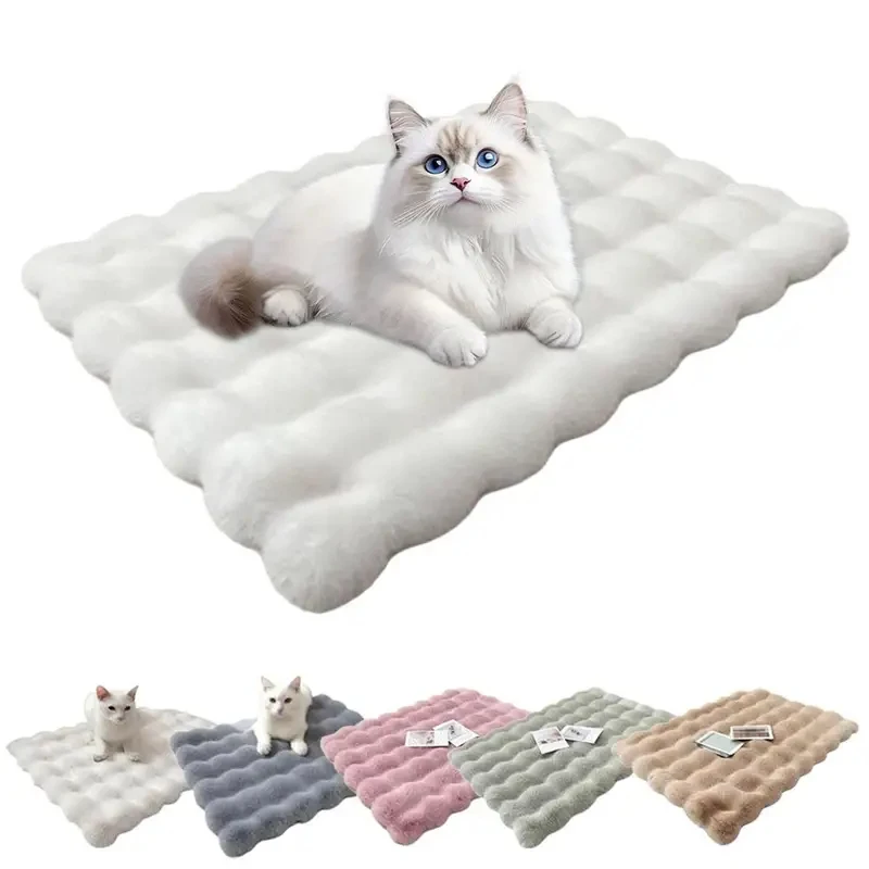 Cama térmica de felpa para gatos y perros – Alfombra acolchada suave - imagen 4
