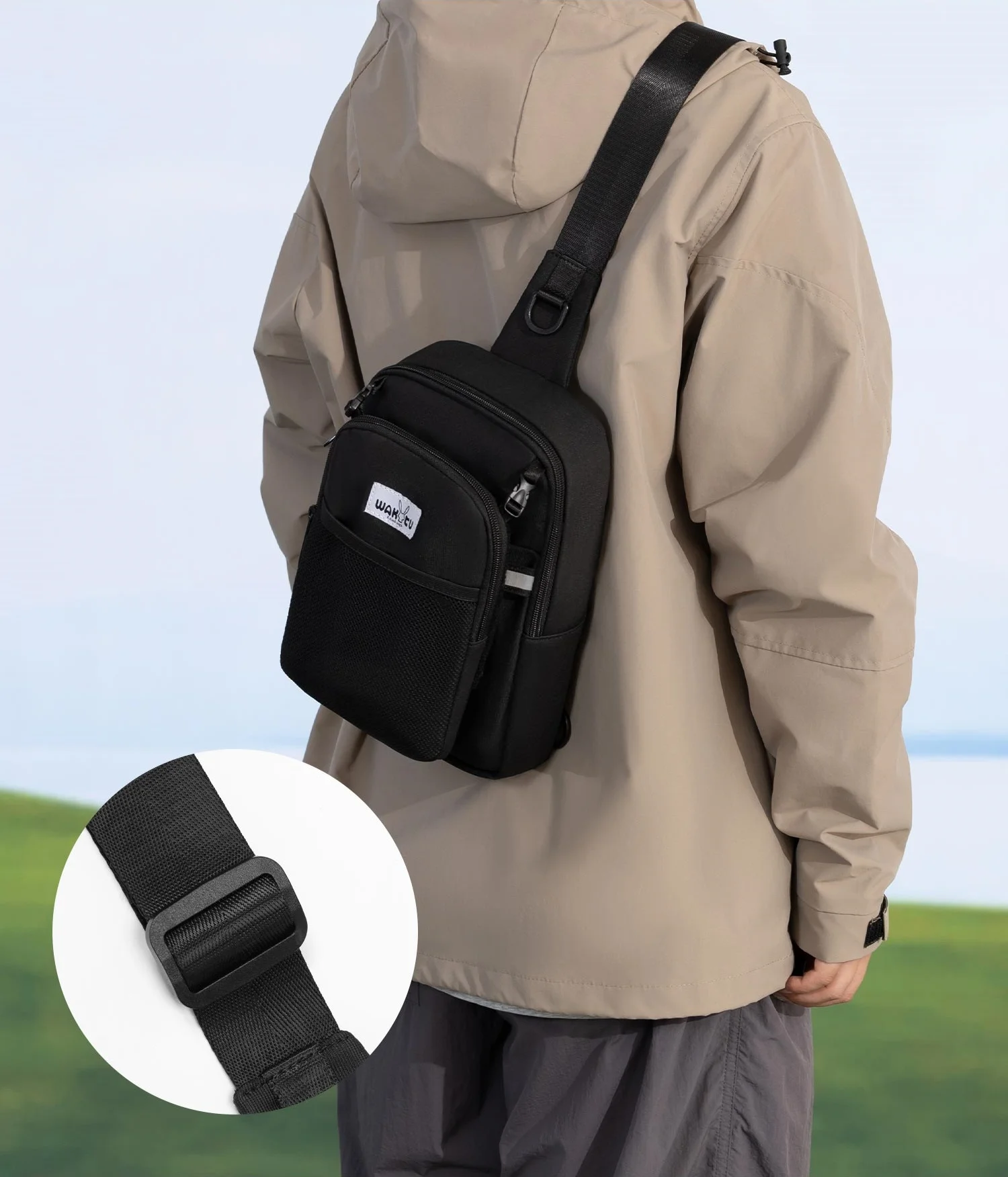 Riñonera para perros, bolsa de regalo para entrenamiento para caminar, paquete de pecho para mascotas, soporte para botella de agua, bolsa de entrenamiento para perros de gran capacidad - imagen 5