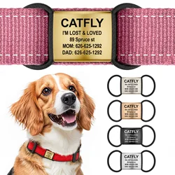 Placa de identificación en acero inoxidable para perro y gato