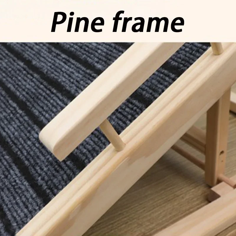 Rampas plegables para perros pequeños, escaleras de pino de madera maciza, cama alta, rampas para perros, puerta de coche, mascotas al aire libre, escalera recta, suministros para escalar para mascotas - imagen 4