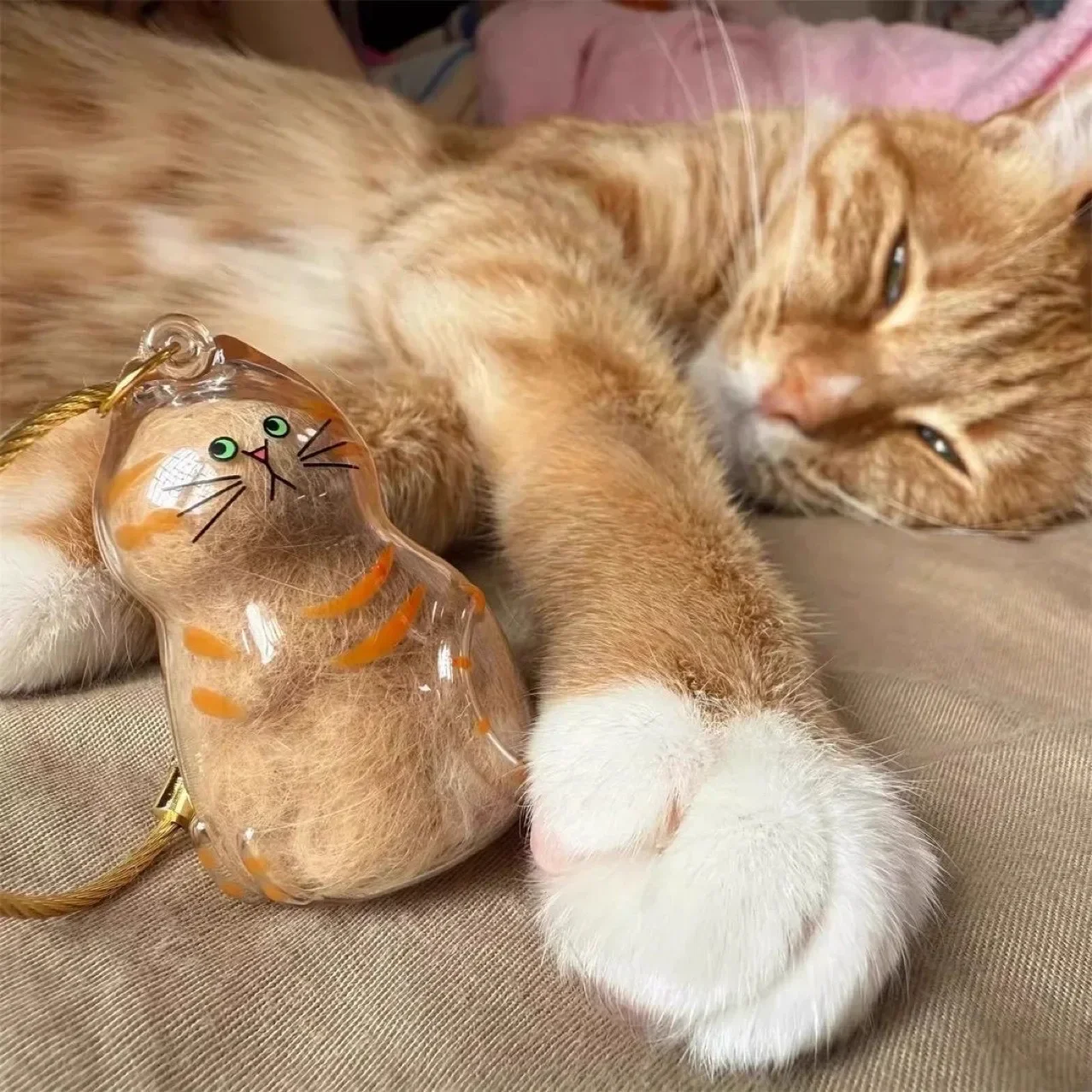Botella conmemorativa pelo de gato especial – Regalo único dueño - imagen 5