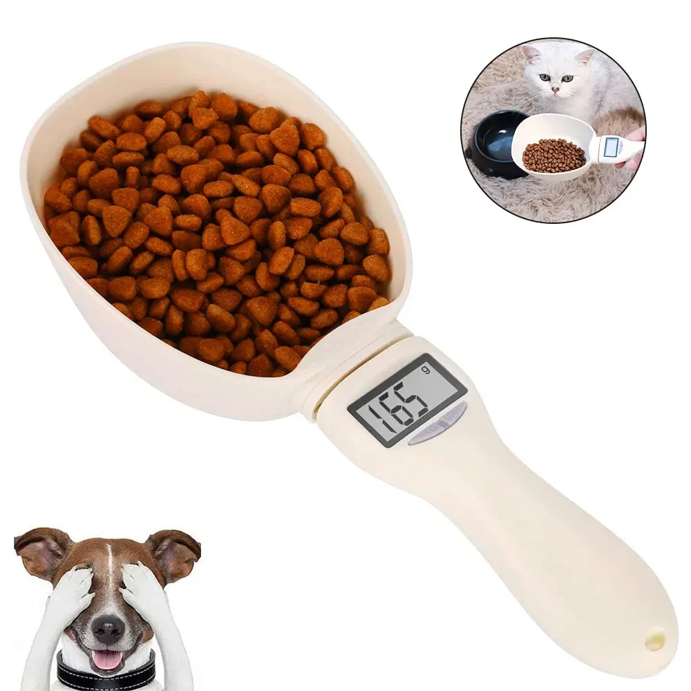 Cuchara medidora de alimentos para mascotas, taza medidora electrónica de comida para perros y gatos, báscula Digital para cuchara, báscula de comida de cocina con pantalla LED - imagen 5