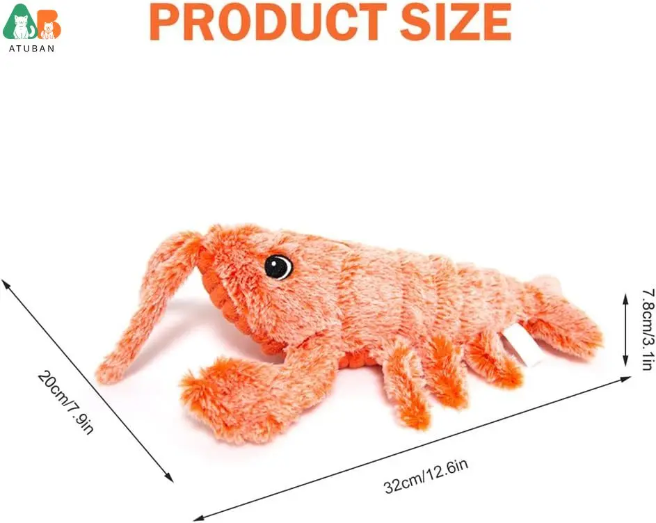 Juguete langosta peluche para mascotas