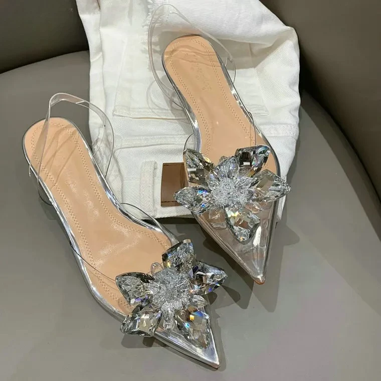 Sandalias transparentes de cristal para gatos y perros - imagen 2