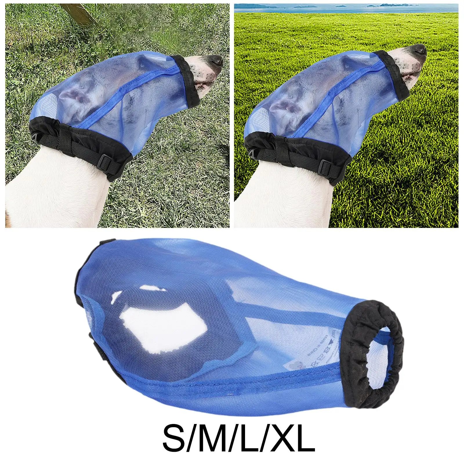 Foxtail Mask for Dogs,Dogs Head Protect,Dog Face Guard,Adjustable Head Net for Dogs,Field Cover,Pet Supplies for Hiking