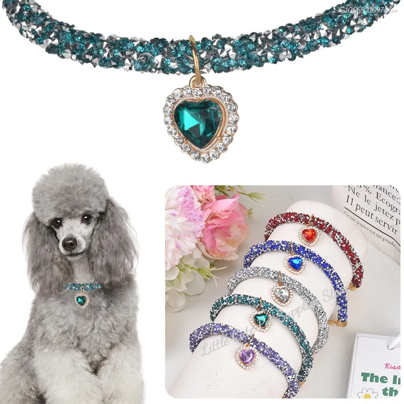 Collar ajustable con cristales para perros pequeños y gatos - imagen 5