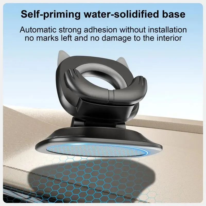 Soporte para teléfono de coche antideslizante giratorio de 360 grados, soporte para teléfono móvil para salpicadero, Compatible con todos los teléfonos inteligentes - imagen 3