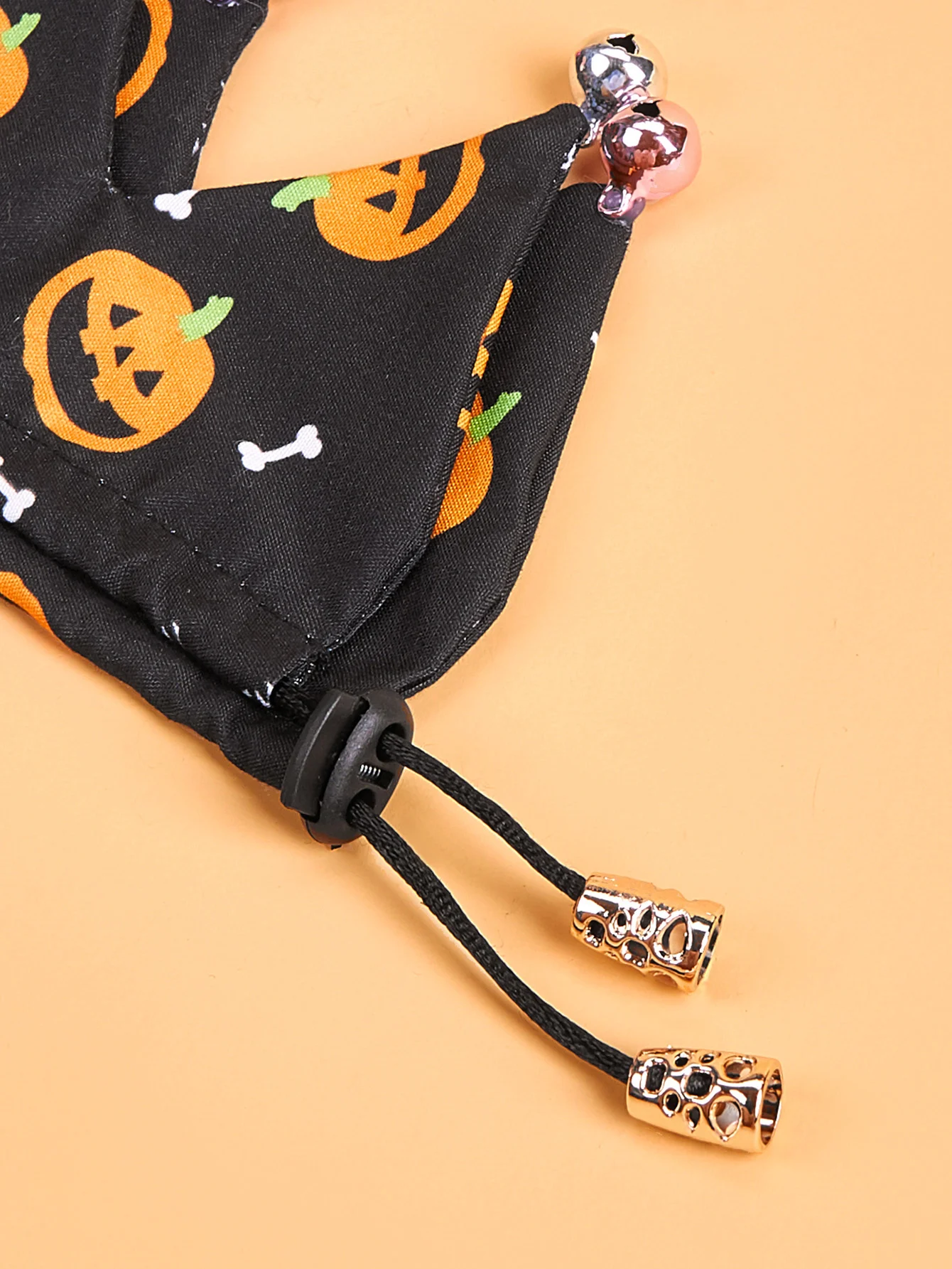 Bandana para fiesta de Halloween, Bandana con campanas, ajuste suave y ajustable, para perro y gato