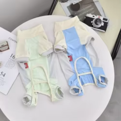 Ropa fresca de verano para perros pequeños – Mono transpirable casual