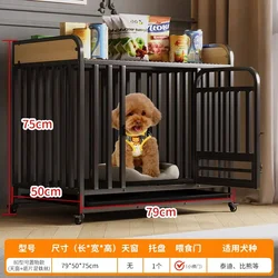 Jaulas para perros Jaulas para mascotas de almacenamiento de tubo cuadrado atrevidas para interiores, medianas y pequeñas