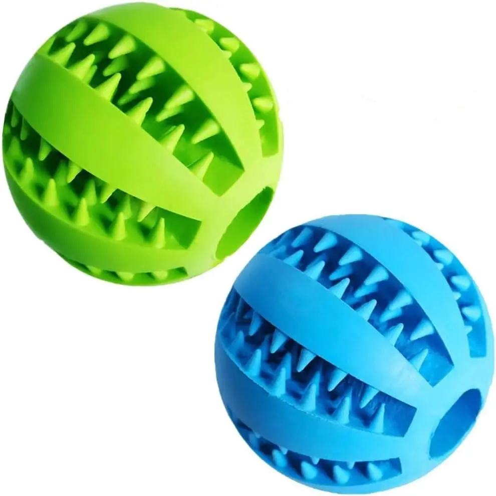 Bola interactiva para perros – Juguete masticable con limpieza dental - imagen 2