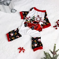Mono pijama Navidad para perros y gatos – Suave alce Papá Noel