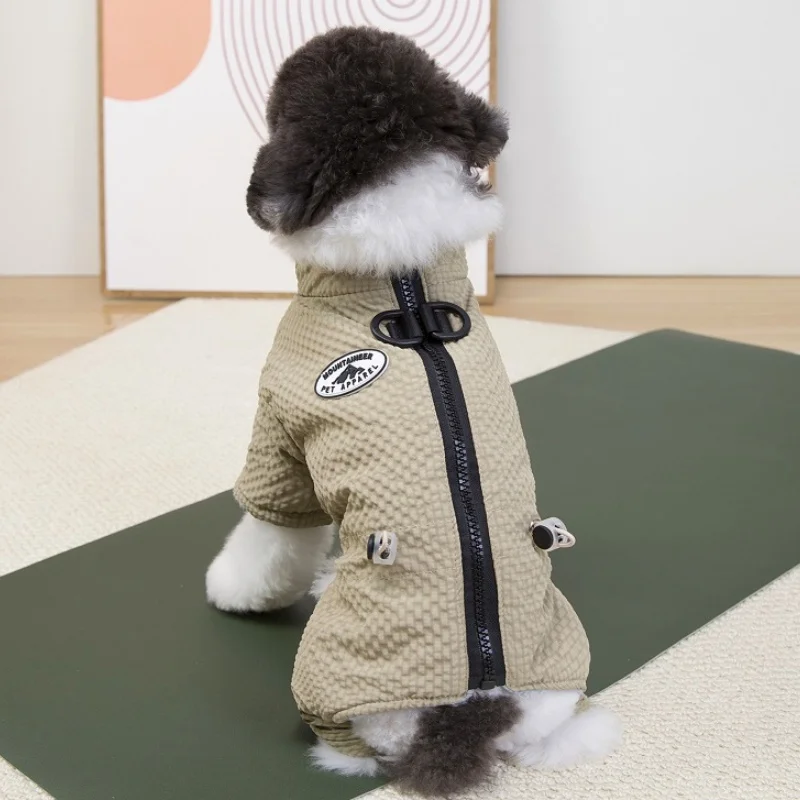Chaqueta de moda para perros al aire libre, ropa de invierno para perros, monos cálidos y suaves para cachorros, abrigo, chaqueta de plumón para gatos, chaqueta para mascotas, abrigo, suministros para perros - imagen 3