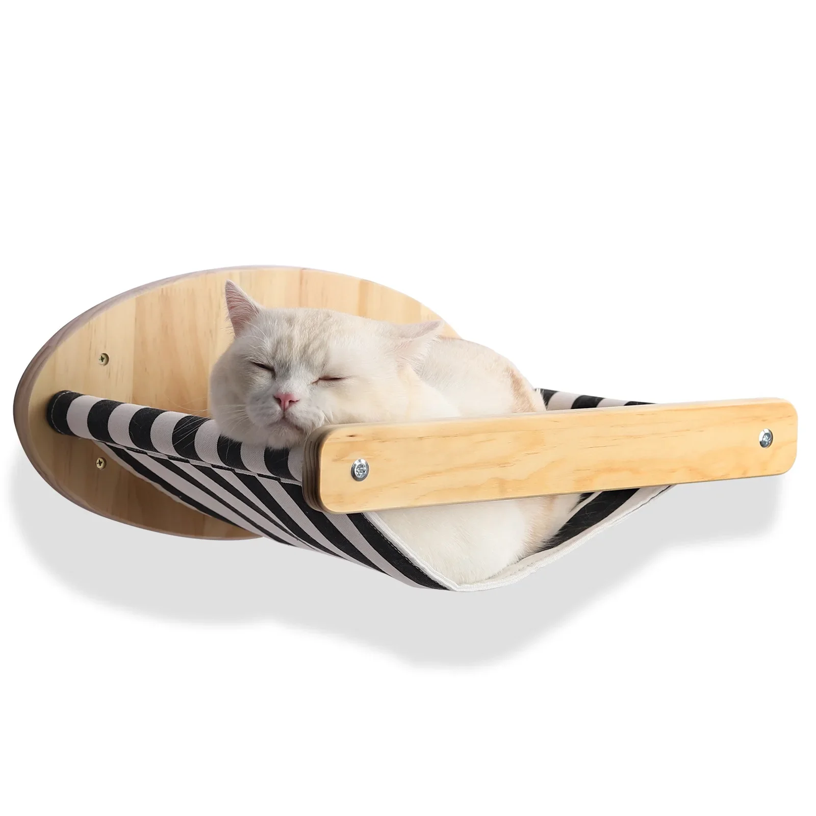 Muebles para gatos, cama de madera montada en la pared para gatos, poste rascador, hamaca colgante de pared, casa para dormir, juguete para gatos, productos para mascotas - imagen 5