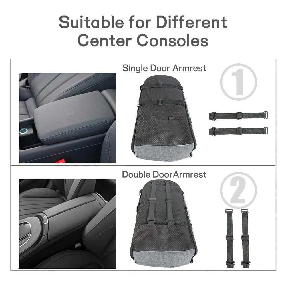 Productos para mascotas, consola portátil, elevador, asiento y portador de coche para perros pequeños, asiento de coche para gatos, reposabrazos central de coche, correa de seguridad, 1 ud. - imagen 4
