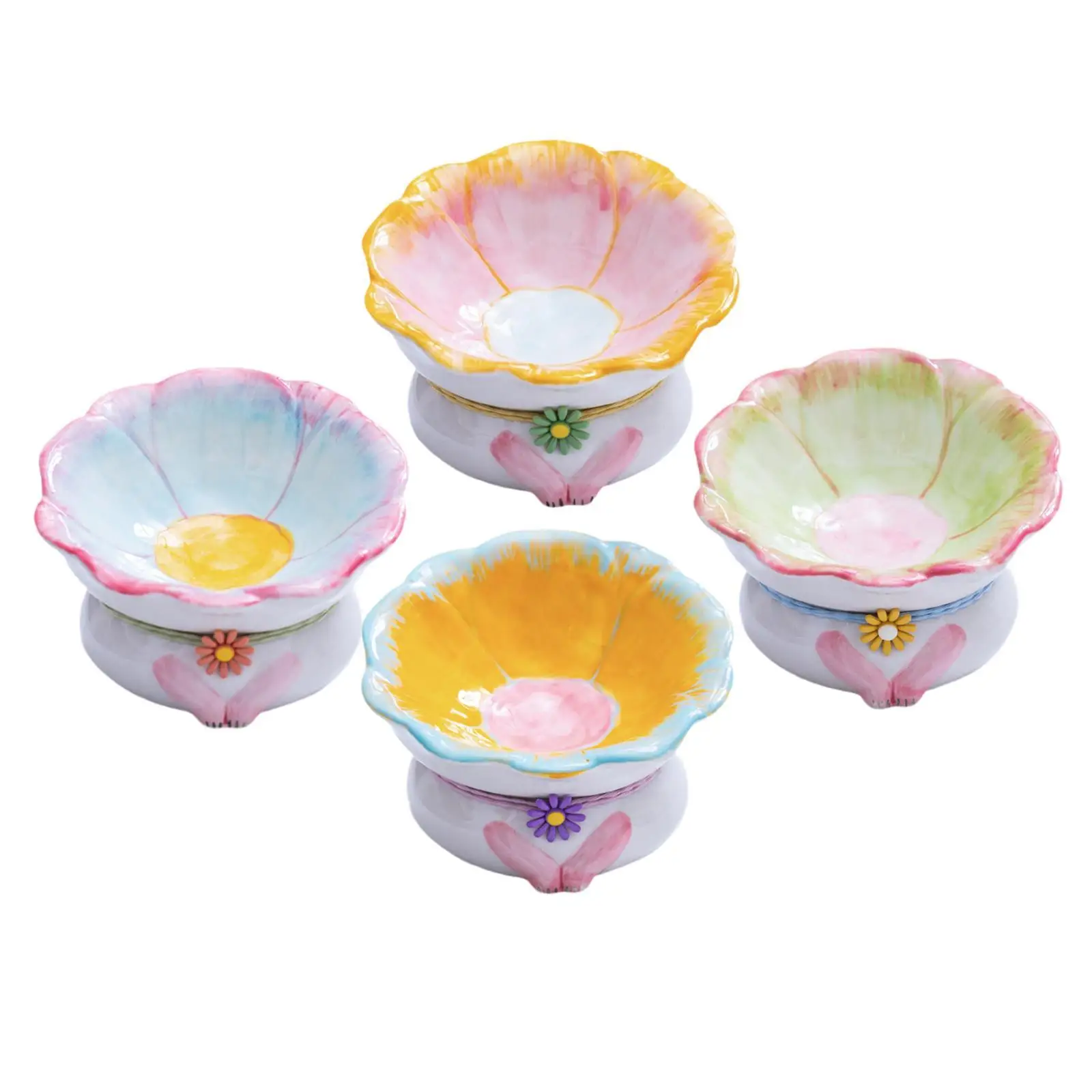 Cuenco de comida para gatos, cuenco de comida y agua para gatos, protección para el cuello, cuenco de alimentación elevado para mascotas, para cachorros, gatitos, gatos de interior - imagen 3