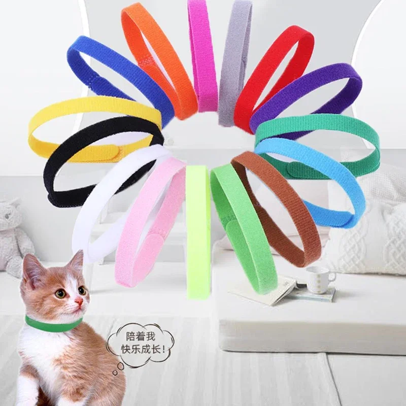 12 unids/set de collares para cachorros recién nacidos, collares ajustables de nailon para perros pequeños, Collar para gatitos, collares para cachorros - imagen 2