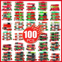 Collar de Navidad para perros con placa de identificación a juego