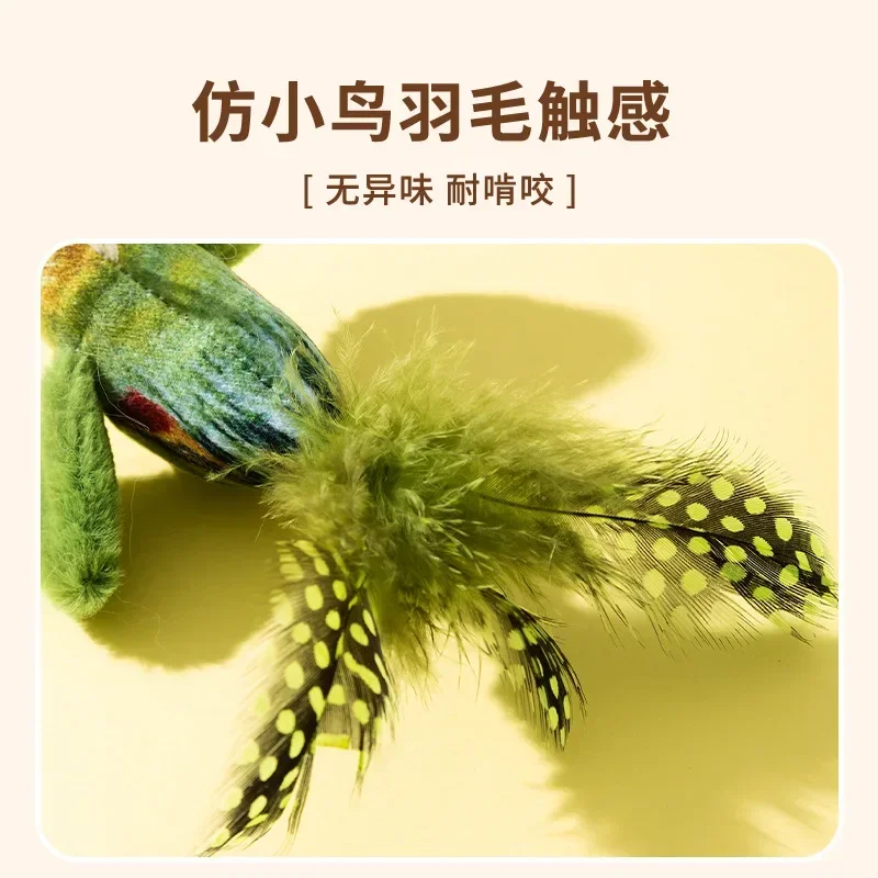 Juguetes simulados para gatos con pájaros, compañero de gatito para aliviar el aburrimiento, perro de juguete para aliviar el aburrimiento, productos para mascotas - imagen 3