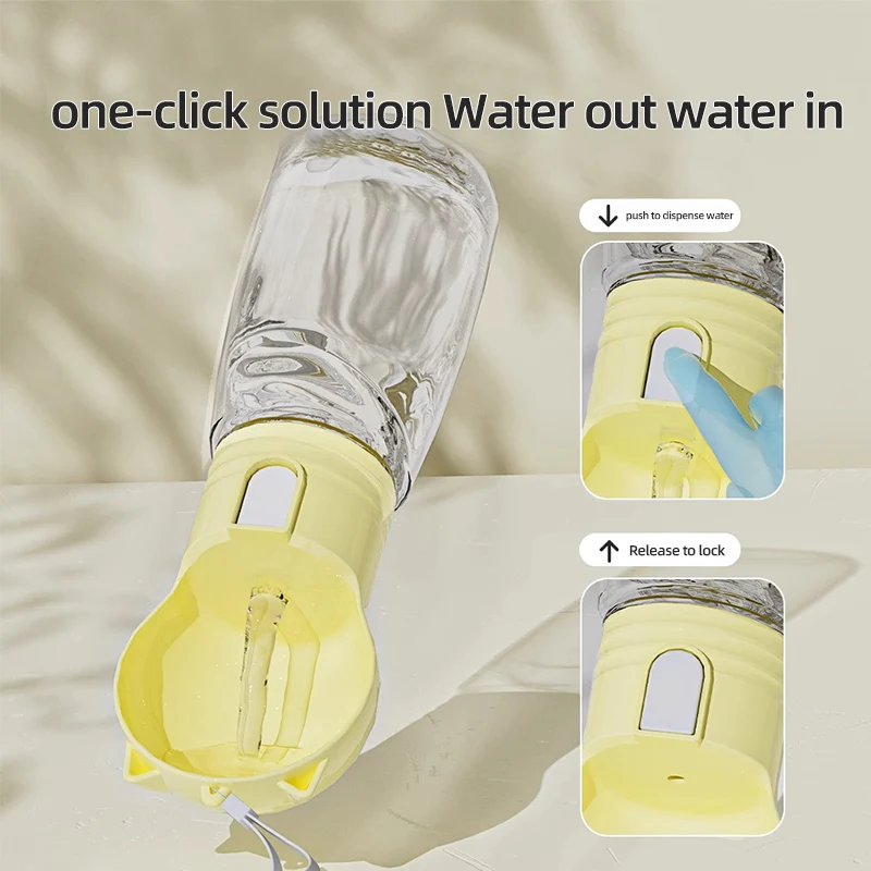 HOOPET-taza de agua para exteriores para perros, dispensador de agua portátil para mascotas, botella de agua para perros, taza para caminar, bebida al aire libre para cachorros, alimentación al aire libre - imagen 3