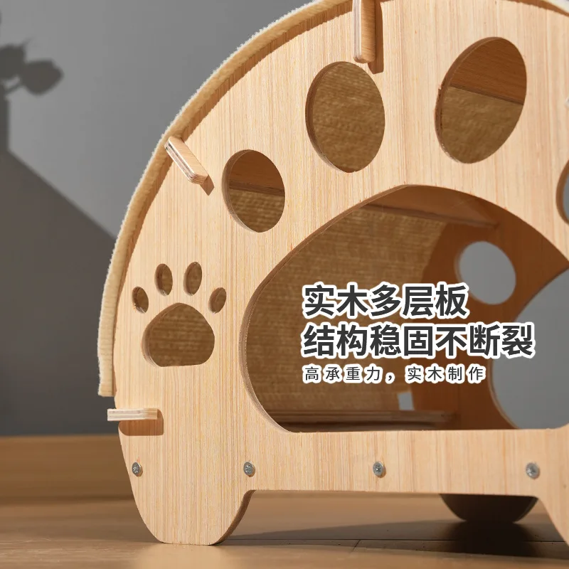 Nido para gatos, cápsula espacial de Sisal, estante para gatos, casa para mascotas, Villa para gatos, nido para mascotas multicapa integrado, suministros para rascar gatos - imagen 4