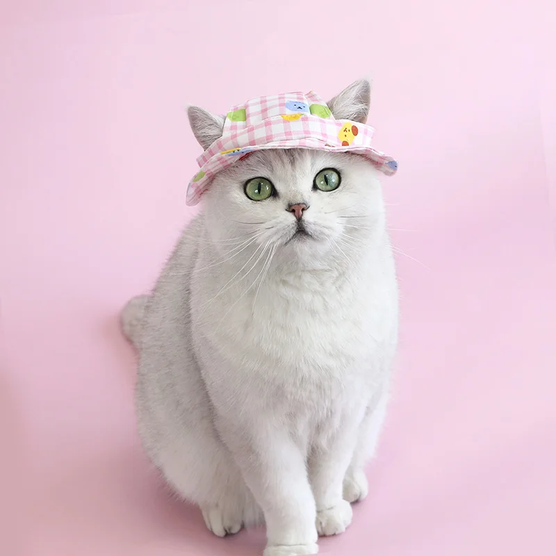 Gorros ajustables para perros, gorros para mascotas al aire libre para gatos, perros pequeños y medianos, visera para cachorros de verano, sombrero con agujeros para las orejas, accesorios para perros - imagen 2