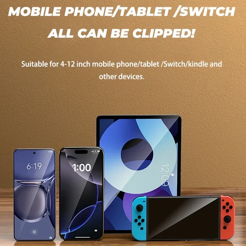 Soporte para tableta y teléfono móvil, giratorio 360, retráctil, plegable, estable, escritorio, aprendizaje en vivo, reloj de oficina, TV, soporte para mocasines - imagen 5