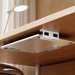 Soporte para portátil bajo escritorio – Organizador desmontable para oficina en casa