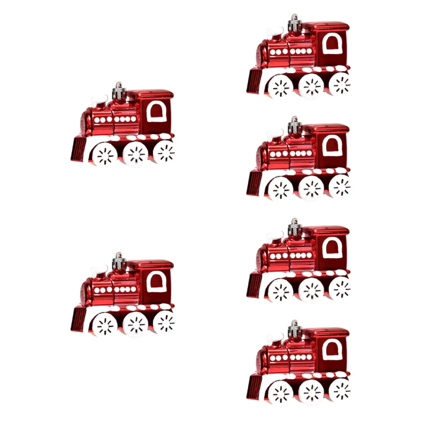 Adorno de árbol de Navidad, colgante de árbol de Navidad, decoración navideña resistente de dibujos animados única para el hogar, dormitorio, porche, balcón de invierno, 6 uds. - imagen 2