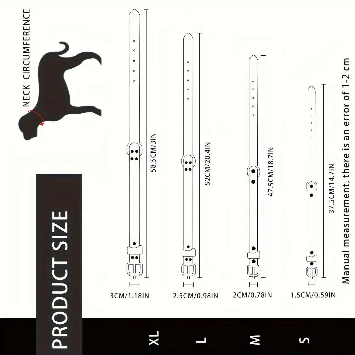 Collar para perro mascota con diseño colorido reflectante nocturno, doble capa, anti estrangulador, ajustable, disponible en varios colores y tamaños, 1 ud. - imagen 2