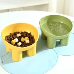 Cuenco elevado para perros y gatos con 15 °   Incline, plato de agua y comida para mascotas respetuoso con el cuello, comedero elevado estable para la salud de la columna vertebral