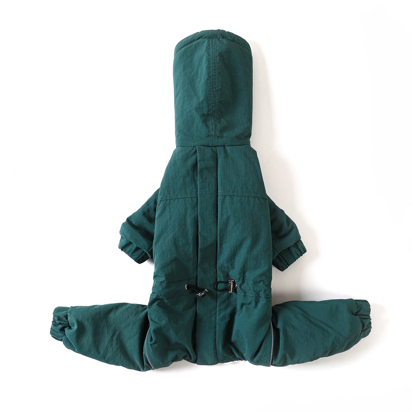 Chaqueta de algodón de invierno para 4 patas para Galgo Italiano, cuello alto, cálida, a prueba de viento, sudadera ajustable para Whippet, abrigo grueso para Galgo grande, peso hasta 25KG, largo de espalda hasta 72cm - imagen 3