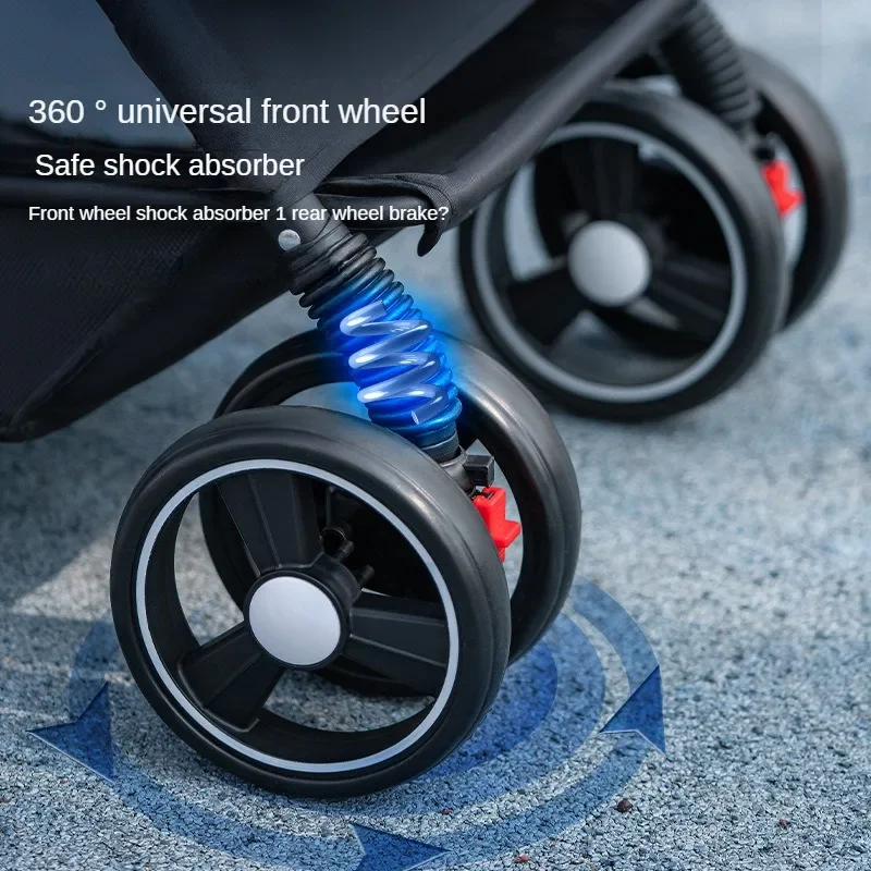 Cochecito Reversible para mascotas, carrito plegable ligero para perros y gatos, cochecito para perros pequeños - imagen 4