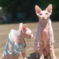 Camisa solar con capucha para gato Sphynx – Protector UV ligero transpirable