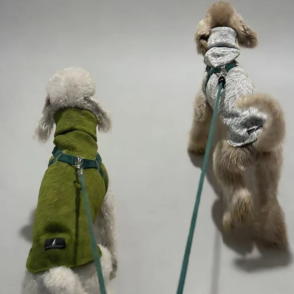 Sudadera cálida para perros medianos – Abrigo suave Bedlington - imagen 4