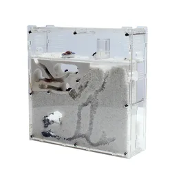 Divertida fábrica de hormigas, casa de hormigas, castillo, insectos, terrario, jaula para hormigas, caja de insectos, guardería, herramienta educativa ecológica para niños S21