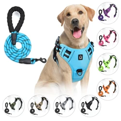 Arnés y correa para perros – chaleco reflectante antiescape