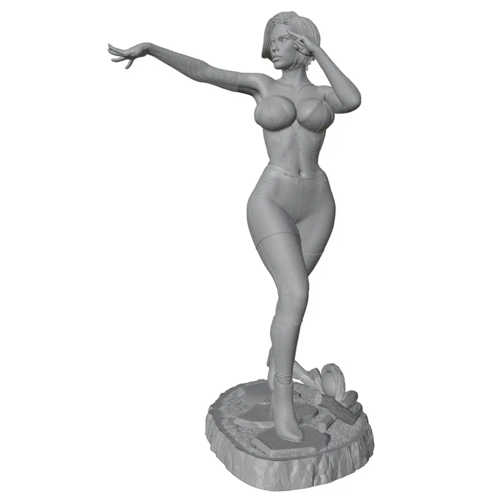 Kit modelo resina 1/24 para coleccionistas – Figura sin pintar - imagen 3