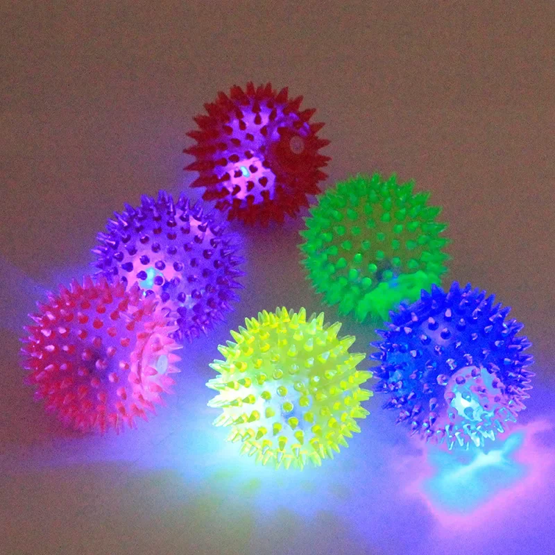 Bola de juguete luminosa para perro, resistente a las mordeduras, elástica, para erizo, para perros pequeños y grandes - imagen 2