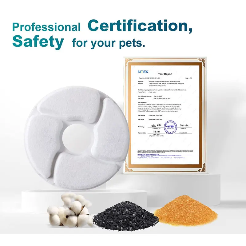 4 Pack Replace Filters Compatible for CATIT 3L Cat Water Fountain Triple Action with Resin Activated Carbon catit filters - imagen 3