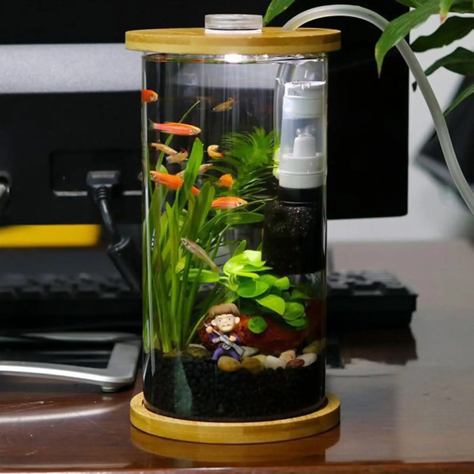 Aquarium Filter Mini Easy Maintenance Tank Filter for Fish Tank Oxygenation