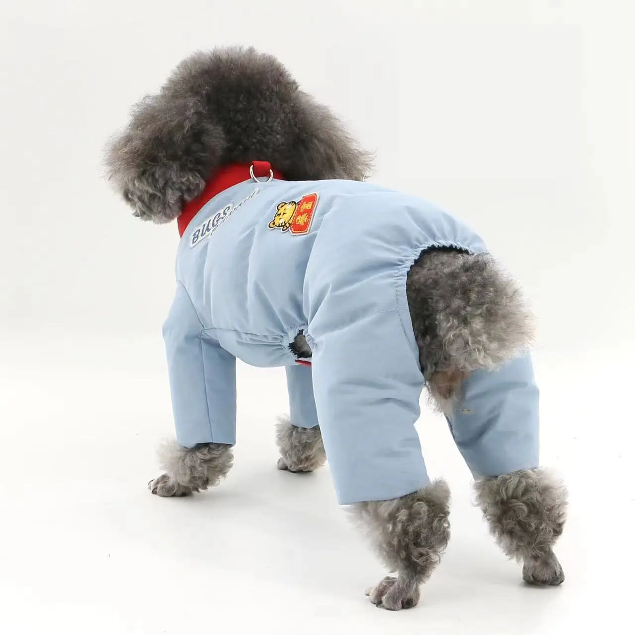 Otoño e Invierno perros pequeños mascotas salir de una sola pieza cálido chaleco acolchado de algodón de cuatro patas ropa de invierno cachorros gatos de peluche - imagen 2