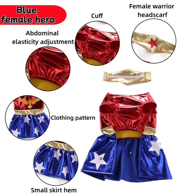 Ropa navideña para perros, falda de princesa de Halloween, disfraz con estampado de murciélago para cachorros, vestidos de gato con lazo a la moda, trajes elegantes para mascotas, suministros para caniche - imagen 5