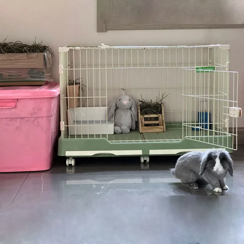 Jaula multiuso con cajón para gatos, conejos y perros mini – Lavado fácil - imagen 5