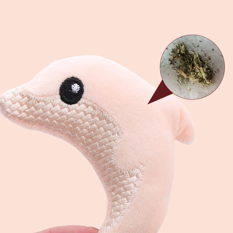 Delfín peluche interactivo para gatos – Suave y entretenido - imagen 5