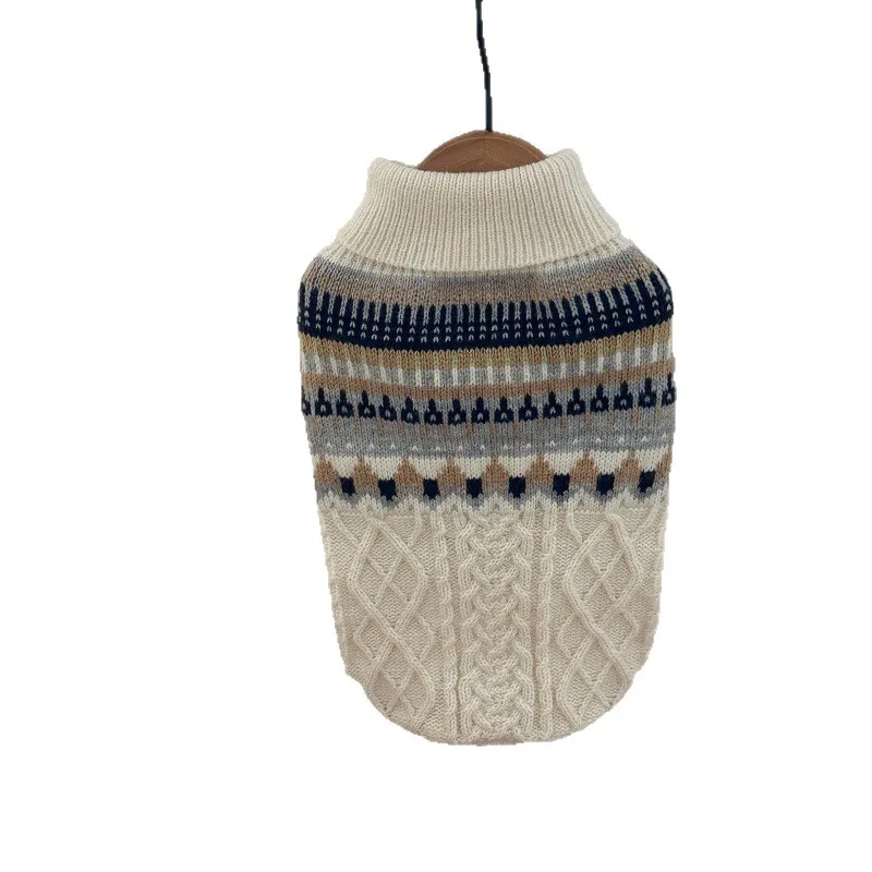 Pet Autumn/Winter Christmas Elk Christmas Sweater Small Dog Small Dog Cat Winter Warmth Dog Clothes for Small Dogs Puppy - imagen 5