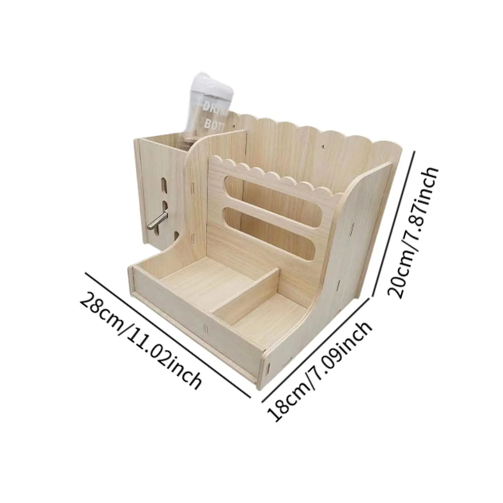 Rabbits Wooden Hay Racks Wooden Food Manger for Small Pets Hedgehog Chinchilla