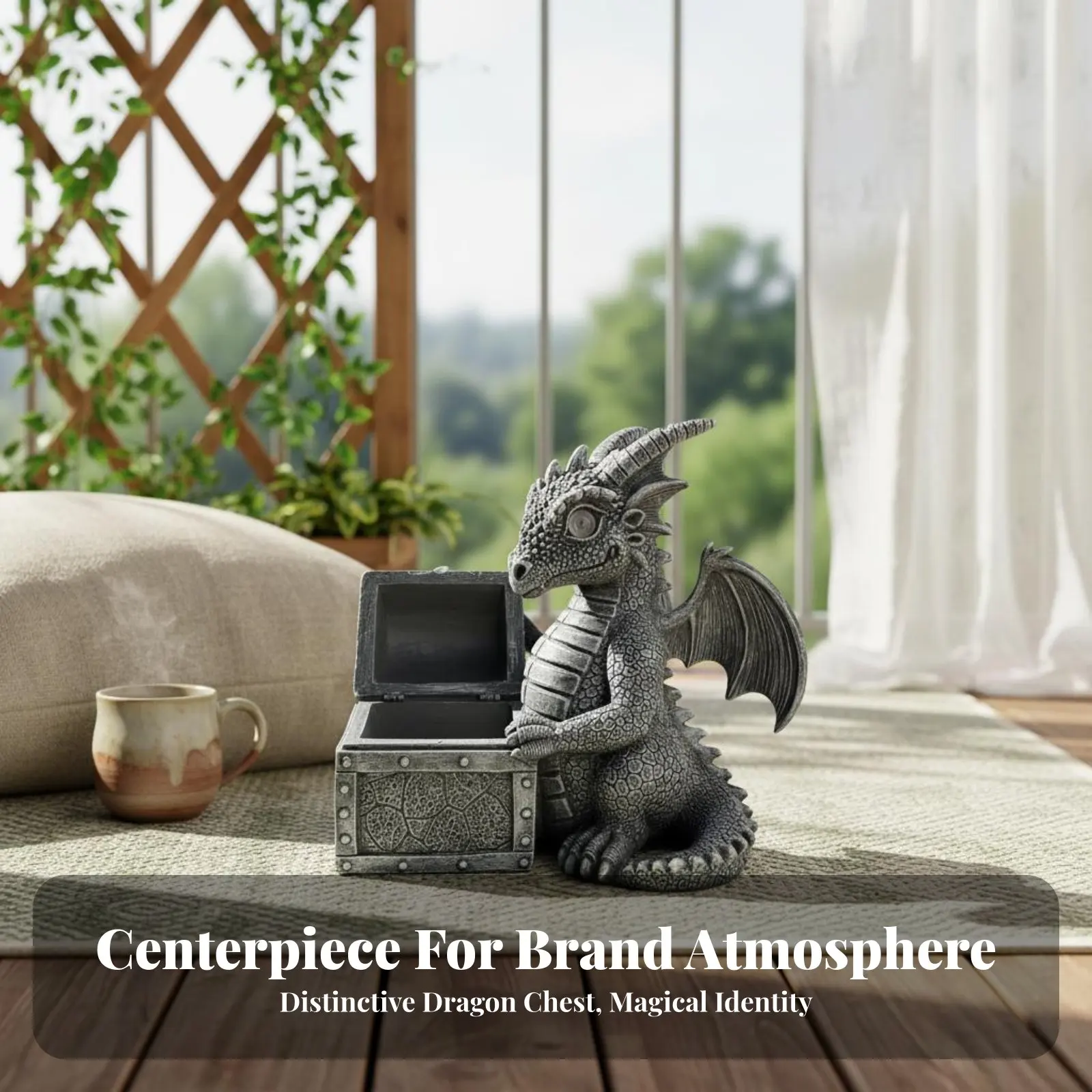 Figura solar de jardín - criatura mítica para gatos y perros - imagen 5