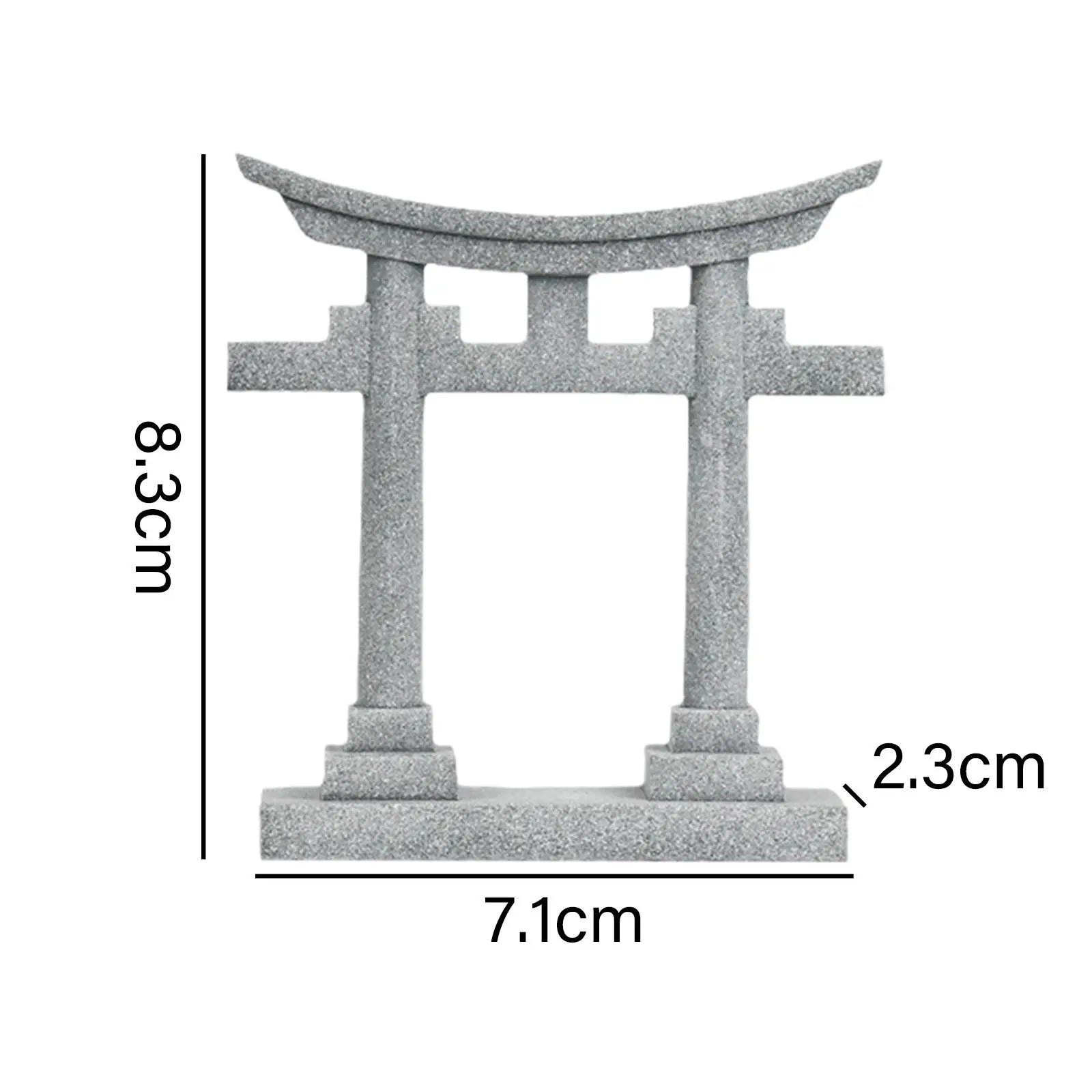 Japan Torii Gate Shrine Model Figurine Versatile Decorative Landscape Ornament