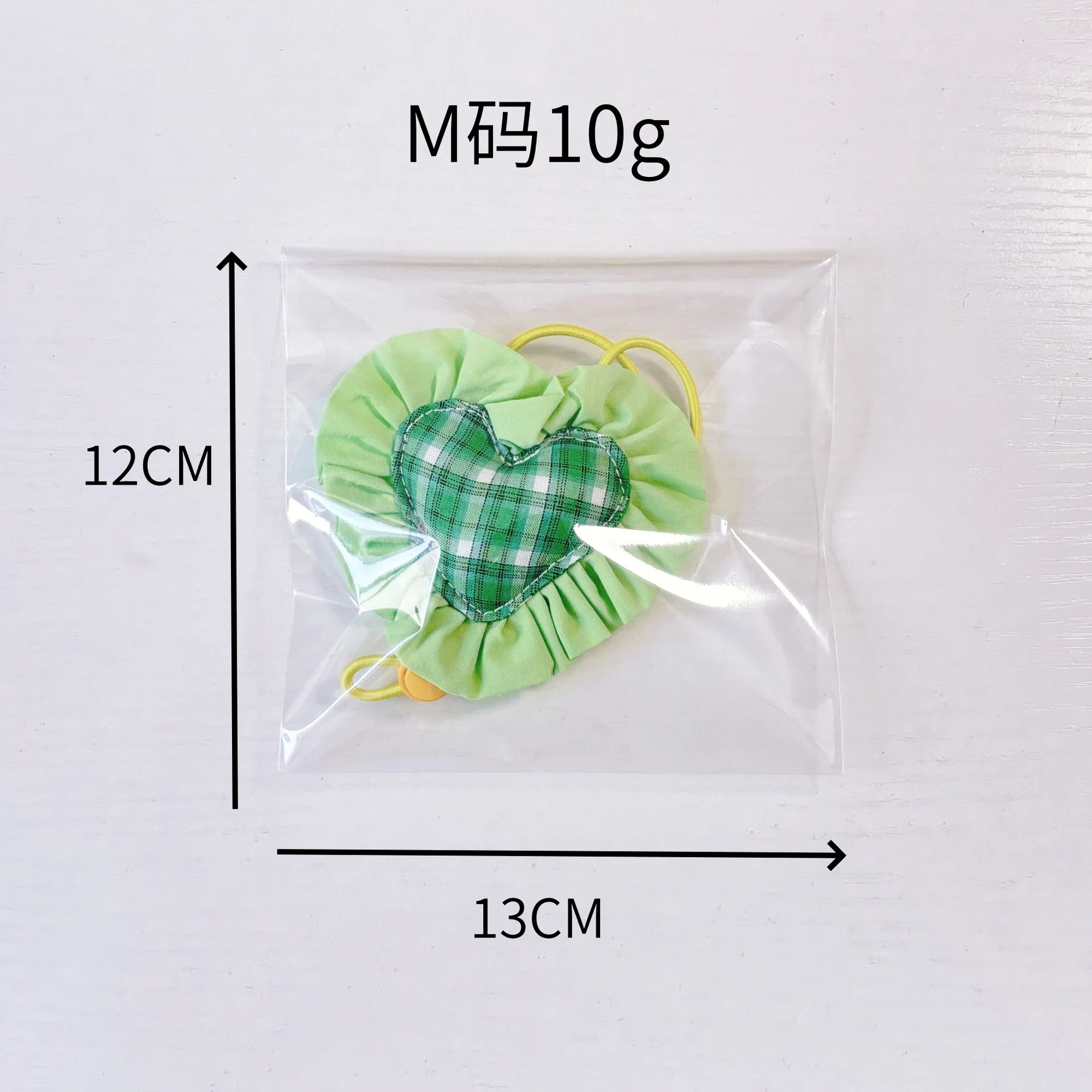 Pet Cat Love Plaid Dog Necklace Cute Sweet Lace Love Hoop Small and Medium Sized Dog Elastic Rope Collar Decoration - imagen 4